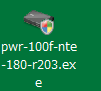 PWR-100Fのバージョンアップするための実行ファイルです。