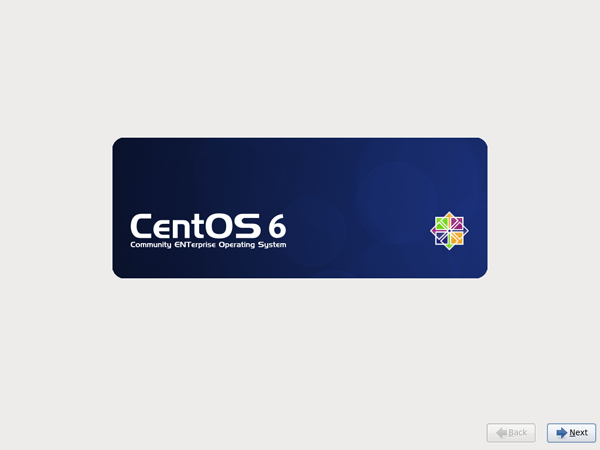 CentOS6 ここからはマウスの操作もできるようになっています。"Next"をクリックして次に進みます。