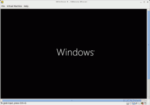 Windowsのロゴが表示されました。