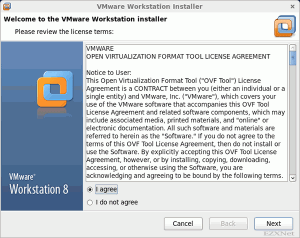 Welcome to the VMware Workstation installer