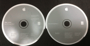 Macを購入したときに付属していたOS X10.4の再インストール用のディスク