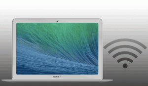 Macを無線LANアクセスポイントに接続をしてWi-Fi設定を行う手順です